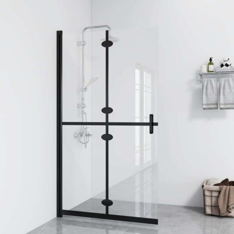 Faltbare Duschwand ESG-Glas transparent 70x190 cm