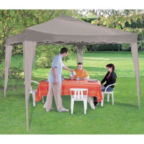 Faltbare Empfangszelt in taupe Farbe  3x3m  WERKA PRO