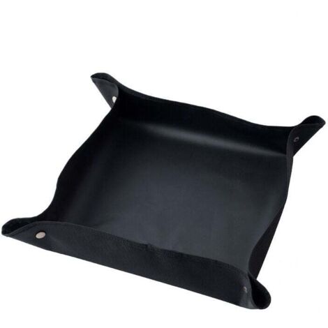 Faltbare Gartenmatte 100x100cm Wasserdichte Gartenmatte Schwarze Blumenerdematte Wasserdichte Pflanzenmatte Pflanzen-Blumenerdematte FLITI