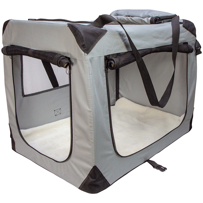 Faltbare Hundebox "Luxory", L, 90 x 61 x 65 cm - 042219-2833