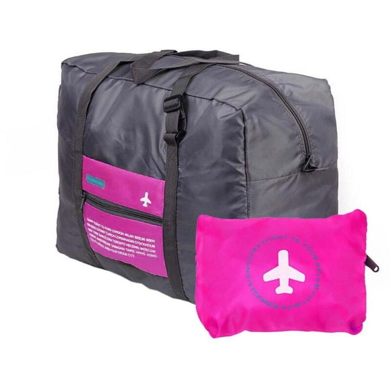 Image of Faltbare Reisetasche mit Aufbewahrungstasche - Pink