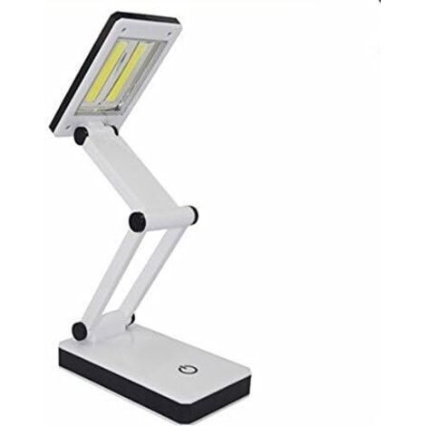 Faltbare, tragbare COB-LED-Reiselampe mit Touch-Steuerung, drei Helligkeitsstufen, Akku- und USB-Betrieb