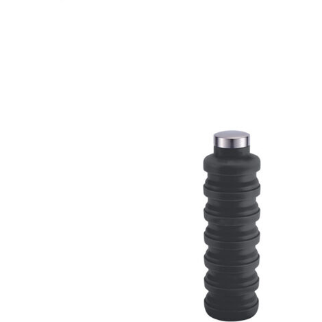 Faltbare Wasserflasche, 500 ml, tragbare, auslaufsichere, wiederverwendbare Reisewasserflasche aus Silikon