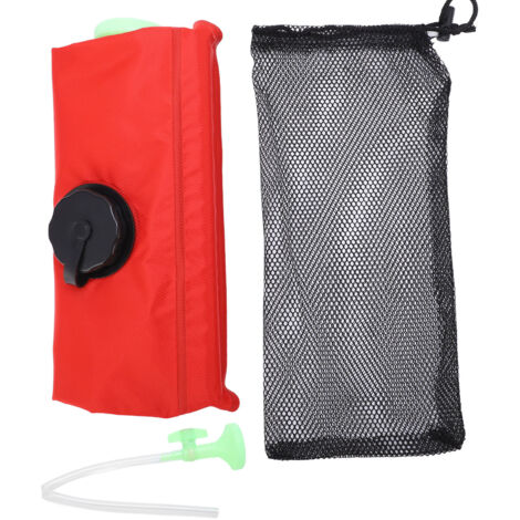 Faltbarer 20-Liter-Solarduschsack mit Duschkopf und Wasserhahn für Camping und Wandern