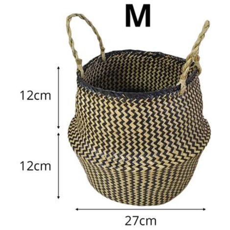 Faltbarer Aufbewahrungskorb aus Naturfasern für Garten, Blumen oder Wäsche