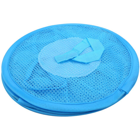 Faltbarer Aufbewahrungskorb aus Netzgewebe für Spielzeug und Unterwäsche, blau