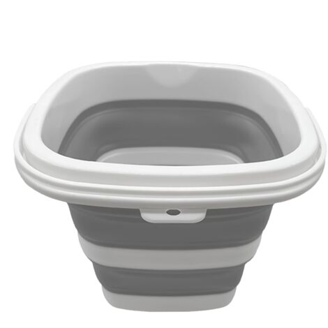 Faltbarer Eimer 5L – Zusammenklappbarer Wassereimer mit Griff – Kompakt & Platzsparend – Ideal zum Reinigen, Campen & für den Garten