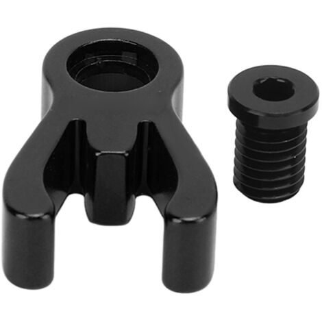 Faltbarer Fahrradvorbau aus Aluminiumlegierung, Montagehalterung für Brompton 3sixty Vorderrohr, Schwarz