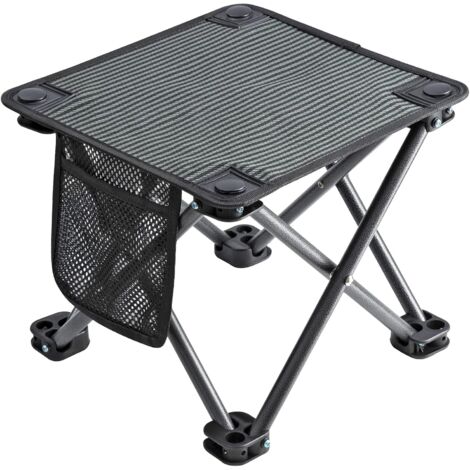 Faltbarer Hocker, ultraleichter, faltbarer Campingstuhl mit Netztasche, multifunktional, praktisch und tragbar für Strand, Garten, Angeln, Wandern, Reisen und Picknick im Freien