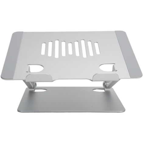 Faltbarer Laptopständer aus silberfarbener Aluminiumlegierung für Laptops von 11 bis 15,6 Zoll