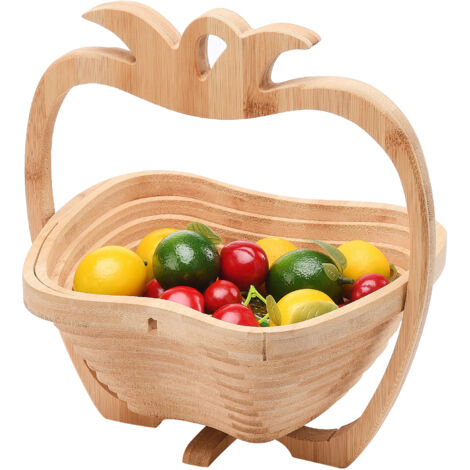 Faltbarer Obstkorb aus Bambus