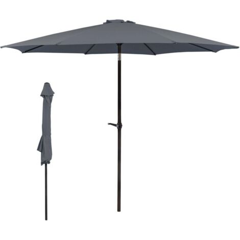Faltbarer Sonnenschirm Ø 300 cm, praktischer Reiseschirm, funktionaler Strandschirm für Balkon, Garten, Strand, Außenbereich