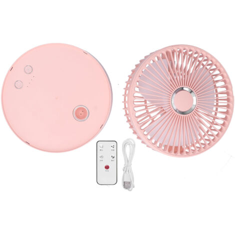 Faltbarer und teleskopierbarer Taschenventilator – Mini-Tragbarer Oszillationsventilator für Büro, Zuhause und Outdoor – Pink