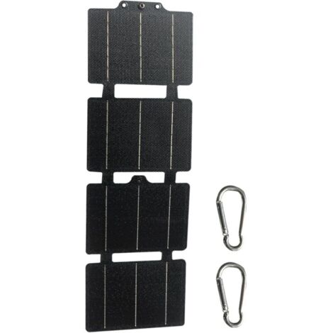 Faltbares 14-W-Solarladegerät für Camping – Leichtes, hocheffizientes Ladegerät für Smartphones und Tablets, ideal für Camping und Wandern