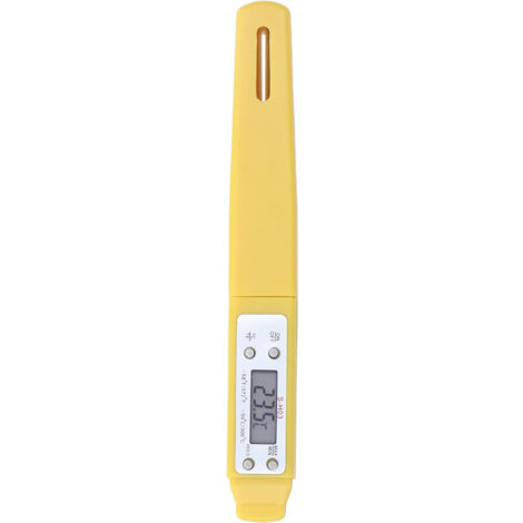 Faltbares digitales Lebensmittelthermometer – Präzise Sofortmessung – Zum Kochen, Grillen und Braten – Batteriebetrieben – Weiß