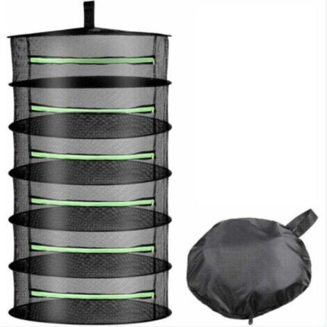 Faltbares hängendes Trocknungsnetz, 6 Schichten, Trocknungskorb, großer Trocknerhalter, Aufbewahrungsnetz, Zelt, Grasknospen, Pflanzentrocknung mit Gartenschere