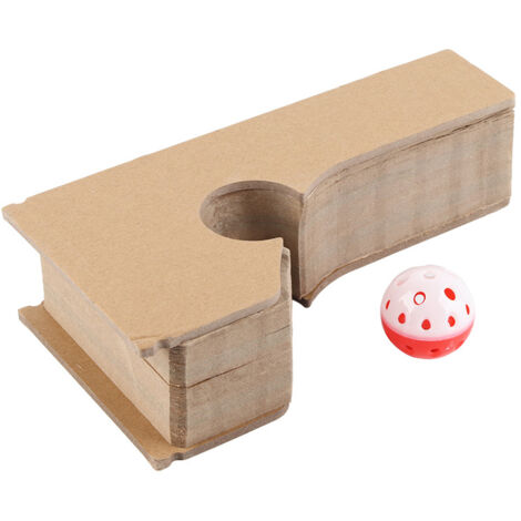 Faltbares Katzenkratzbett aus Wellpappe, Spiel- und Ruhebereich für Kätzchen, Spielzeugzubehör.