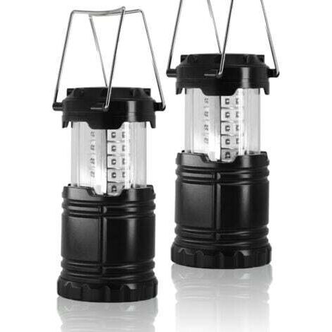 Faltbares LED-Campinglicht, 2er-Pack tragbare Campinglaterne, wasserdichte IPX5-Taschenlampe für Außenbeleuchtung beim Camping, Wandern, Garten, Angeln usw.