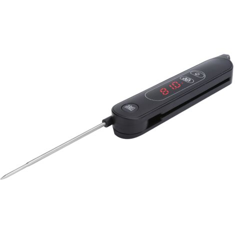 Faltbares LED-Fleischthermometer, Sofortanzeige für Küche, Grill und BBQ