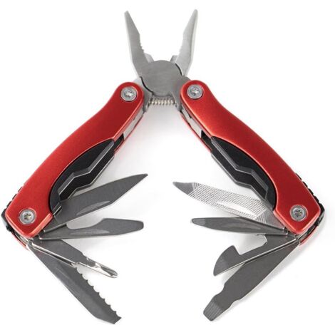 Faltbares Multitool aus Edelstahl mit Tragetasche – praktisches Überlebensaccessoire, kompakt, vielseitig & robust