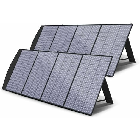 Faltbares Solarpanel 2 Pcs 200 W, Solarladegerät für tragbare Kraftwerke, Solargenerator, Camping, Wohnmobil, Wohnwagen, Reisen, Boot, Laptop, Outdoor Allpowers