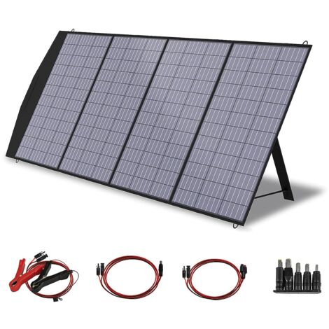 Faltbares Solarpanel 200W Solarmodul Solarladegerät Speziell US Solarzelle mit MC-4 Ausgang für Tragbare Powerstation Solargenerator Camping Wohnmobil Caravan Gartenhäuse Reise Boot Laptop Allpowers