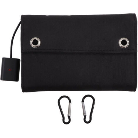 Faltbares Solarpanel, wasserdichtes, faltbares Ladegerät, externe 15-W-Powerbank mit 5-V-USB-Anschluss für Kamera und Laptop