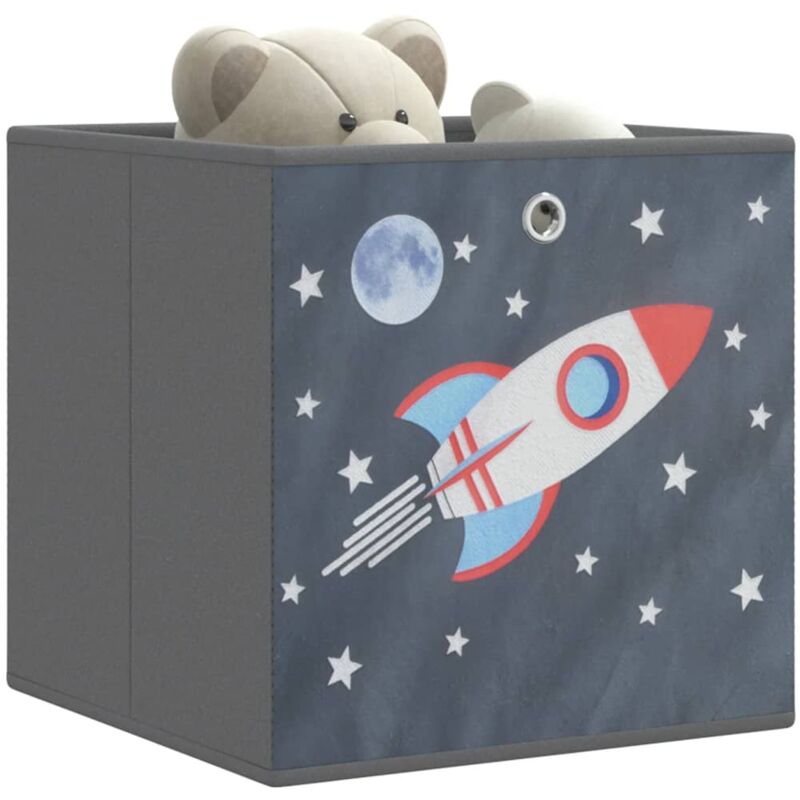 Faltboxen 4 Stk. Grau 32x32x32 Cm Vlies Vidaxl