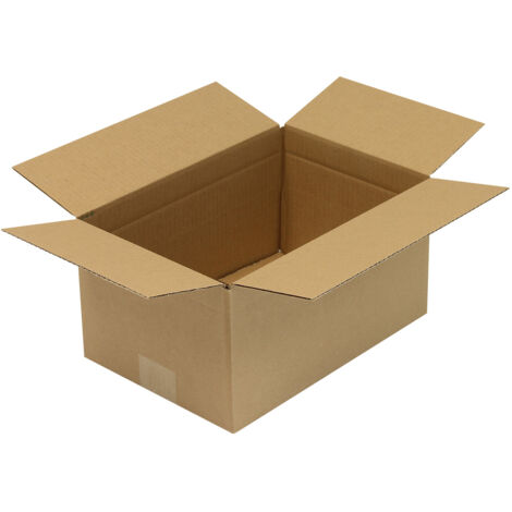 Faltkarton 1-wellig Höhenrillung Maße 200x200x80mm Qualität 1.20 B braun braun