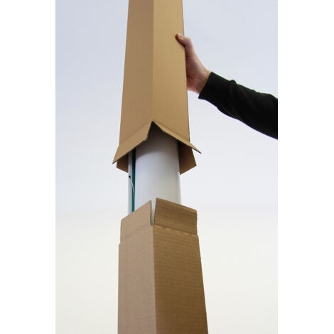 Faltkarton 1-wellig Höhenrillung Maße 250x250x190mm Qualität 1.20 B braun braun