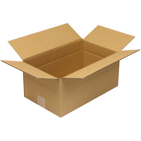 Faltkarton 1-wellig Höhenrillung Maße 300x300x100mm Qualität 1.20 B braun braun