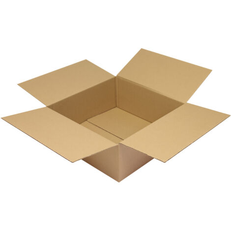Faltkarton 1-wellig Höhenrillung Maße 300x300x150mm Qualität 1.20 B braun braun