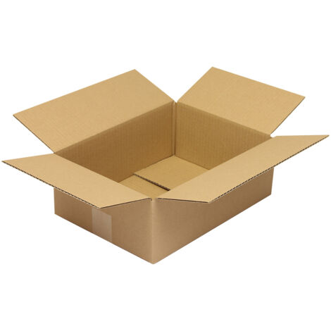 Faltkarton 1-wellig Höhenrillung Maße 300x300x200mm Qualität 1.20 B braun braun