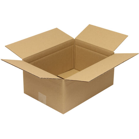 Faltkarton 1-wellig Höhenrillung Maße 305x215x120mm A4 Qualität 1.20 B braun braun