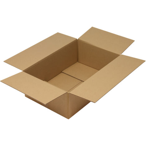 Faltkarton 1-wellig Höhenrillung Maße 350x350x200mm Qualität 1.20 C braun braun