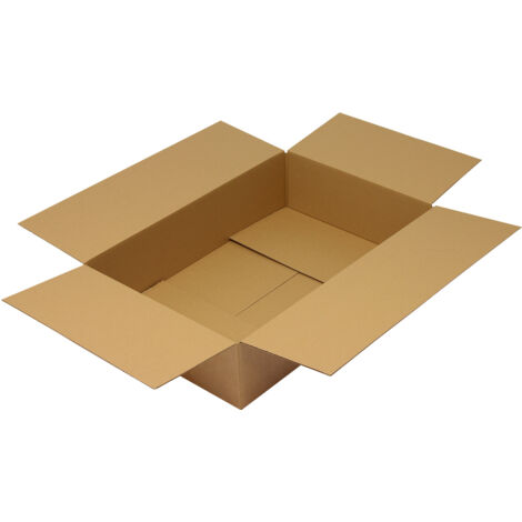 Faltkarton 1-wellig Maße 590x390x390mm Qualität 1.30 C braun braun