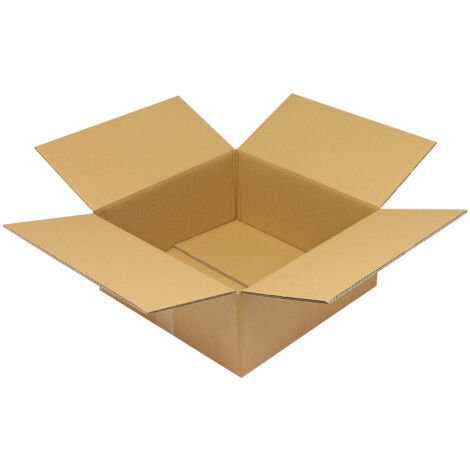 Faltkarton 2-wellig Maße 400x400x170mm Qualität 2.30BC braun braun