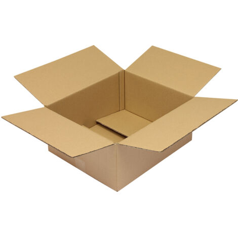 Faltkarton 2-wellig Maße 420x350x180mm Qualität 2.30BC braun braun