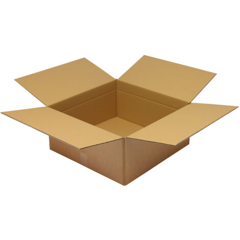 Faltkarton 2-wellig Maße 550x550x250mm Qualität 2.30BC braun braun