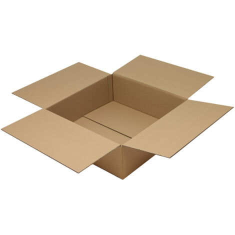 Faltkarton 2-wellig Maße 592x592x200mm Qualität 2.30BC braun braun