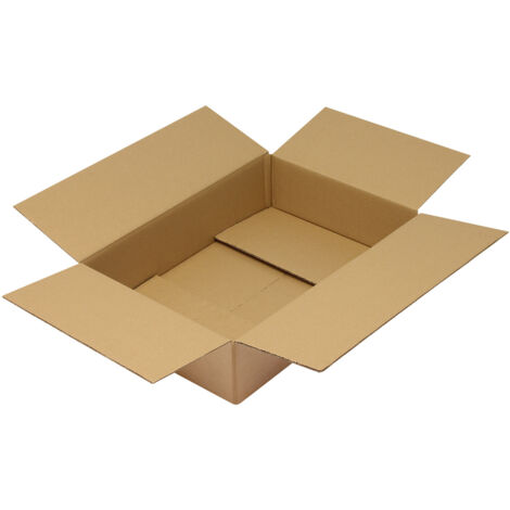 Faltkarton 2-wellig Maße 600x400x130mm Qualität 2.30BC braun braun