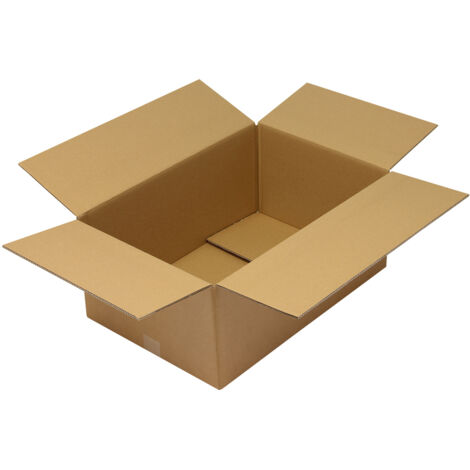 Faltkarton 2-wellig Maße 600x400x250mm Qualität 2.30BC braun braun