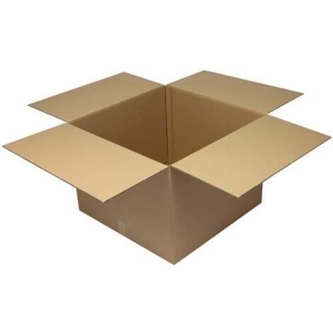 Faltkarton 2-wellig Maße 700x700x500mm Qualität 2.30BC braun TRANSPAK