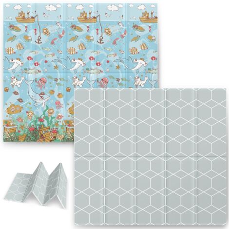 Faltschaummatte 200 x 180 x 1 cm Nukido NK-340 Ocean