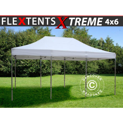 Faltzelt Faltpavillon Wasserdicht FleXtents Xtreme 50 4x6m Weiß