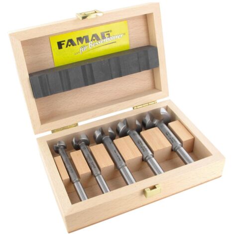 FAMAG SUPER-Forstnerbohrersatz Classic WS mit D=15,20,25,30,35 mm 5-teiliger