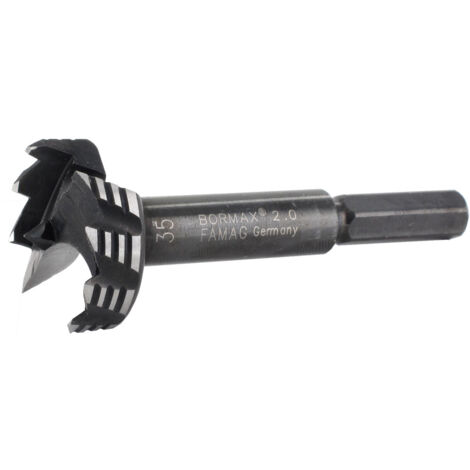 Famag WS Bormax 2.0 Forstnerbohrer 17 mm Bohrer mit Zentrierspitze Länge 90 mm