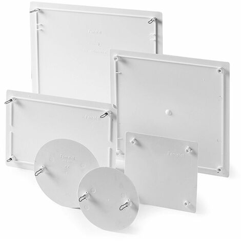 FAMATEL - Coperchio della scatola da incasso  Con artigli metallici  250x250 mm  Grigio