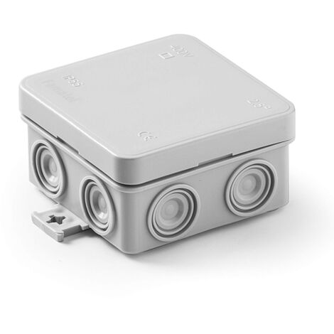 FAMATEL – Scatola stagna Minibox IP55  Coperchio a pressione  75x75x39  Grigio