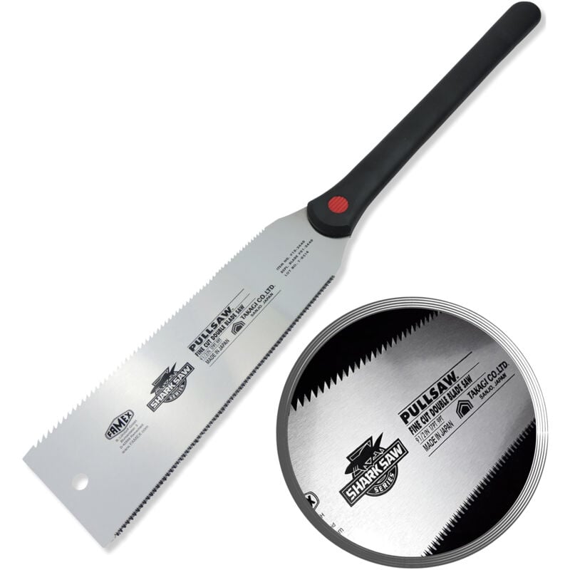 Famex - Scie japonaise double face, Ryoba, Made in Japan, 240mm, 17/9 tpi, 5510